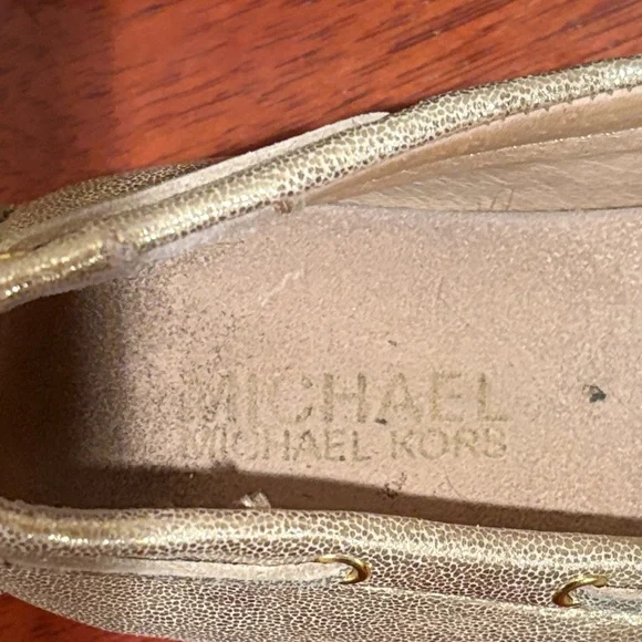 Michael Kors Metallic Gold Moccasins/Loafers - Picture 3 of 7